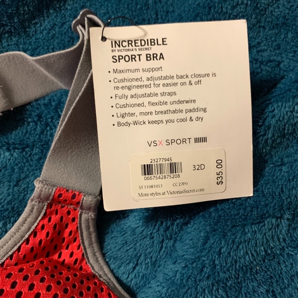 Incredible by Victoria's Secret VSX Sport Bra 32D - Picture 2 of 7